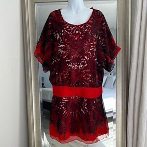 ADAM Adam Lippes Silky Vintage Knee-Length Dress Size 8.